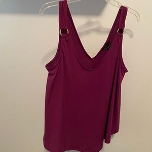 NWT purple soft blouse sleeveless womens size S